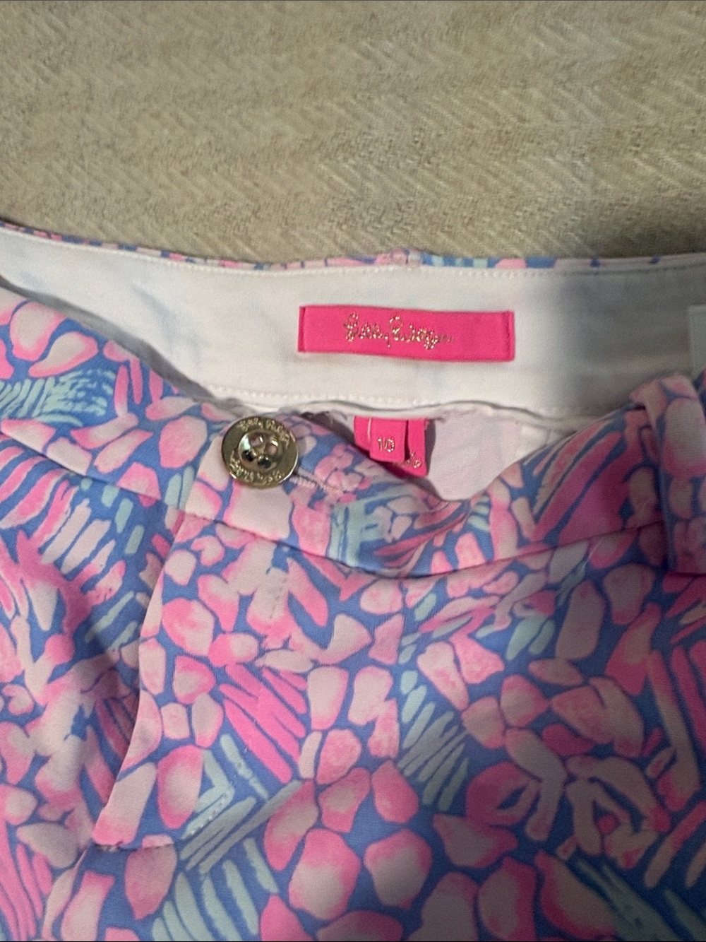 Lilly Pulitzer Shorts. Pink and Blue - Picture 2 of 2
